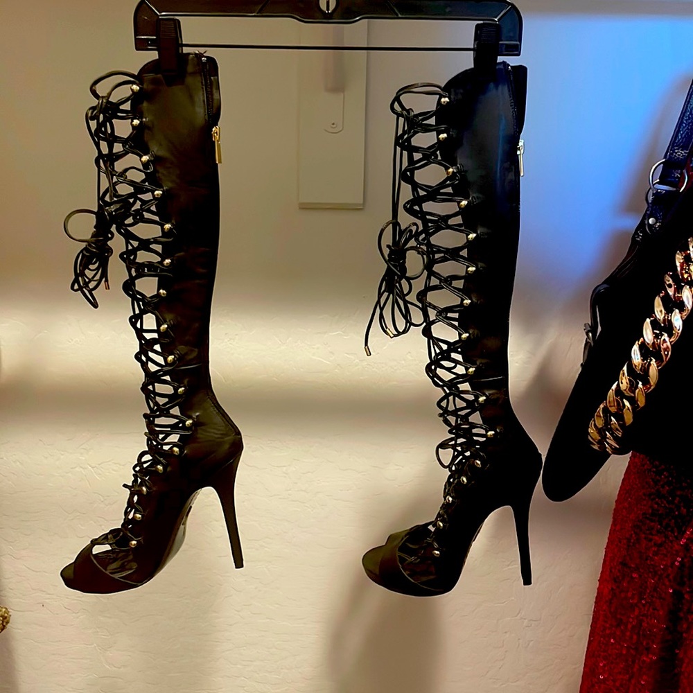 Black sexy heels